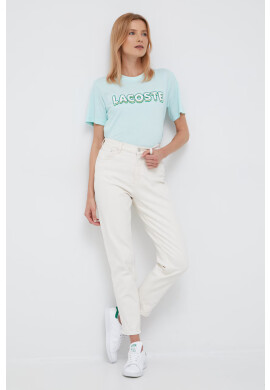 Lacoste Памучна тениска в червено - Pepit.bg