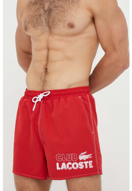 Lacoste Плувни шорти в червено - Pepit.bg