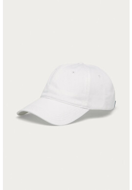 Lacoste Шапка в бяло с изчистен дизайн - Pepit.bg