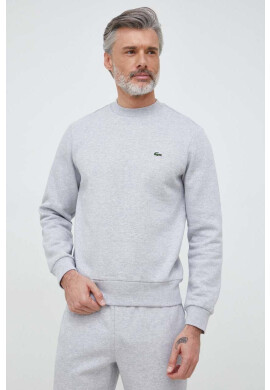 Lacoste Суичър в сиво с изчистен дизайн - Pepit.bg