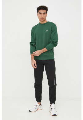 Lacoste Суичър в бяло с качулка с изчистен дизайн - Pepit.bg