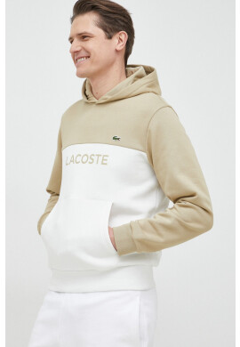 Lacoste Суичър в зелено с качулка с десен - Pepit.bg