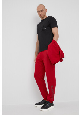 Lacoste Суичър в червено с апликация - Pepit.bg