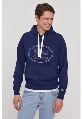 Lacoste Суичър мъжки в тъмносиньо с апликация - Pepit.bg