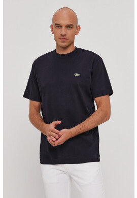 Lacoste Тениска мъжка в тъмносиньо с изчистен дизайн - Pepit.bg