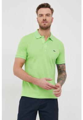 Lacoste Тениска в зелено с изчистен дизайн - Pepit.bg