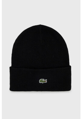 Lacoste Вълнена шапка в черно от вълна - Pepit.bg