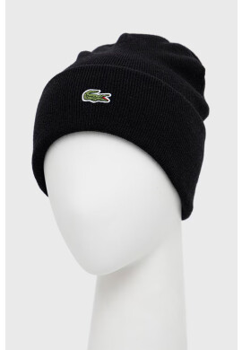 Lacoste Вълнена шапка в черно от вълна - Pepit.bg
