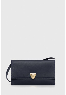 Lauren Ralph Lauren Кожен клъч в тъмносиньо - Pepit.bg