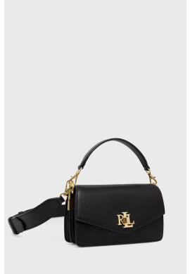 Lauren Ralph Lauren Кожена чанта в черно - Pepit.bg