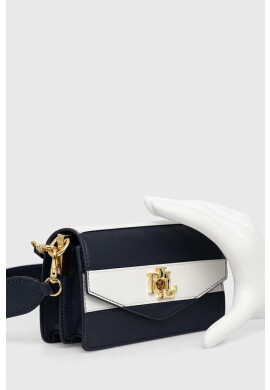Lauren Ralph Lauren Кожена чанта в тъмносиньо - Pepit.bg