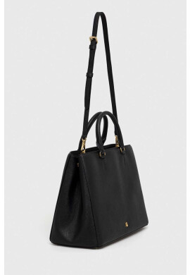 Lauren Ralph Lauren Кожена чанта в черно - Pepit.bg
