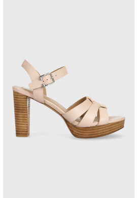 Lauren Ralph Lauren Кожени сандали Soffia в розово 802914494002 - Pepit.bg