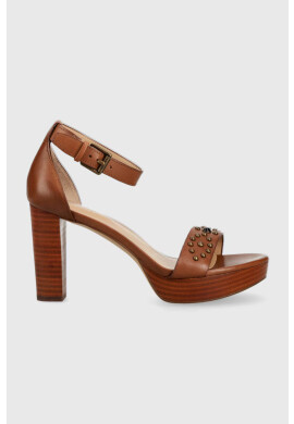Lauren Ralph Lauren Кожени сандали SYLVIA в тъмносиньо 802891414002 - Pepit.bg