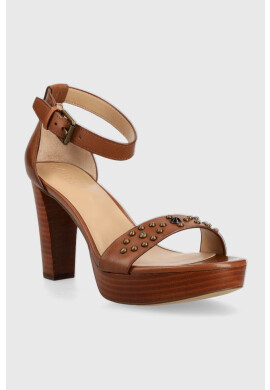 Lauren Ralph Lauren Кожени сандали SYLVIA в тъмносиньо 802891414002 - Pepit.bg