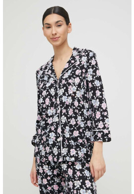 Lauren Ralph Lauren Пижама дамска в черно - Pepit.bg