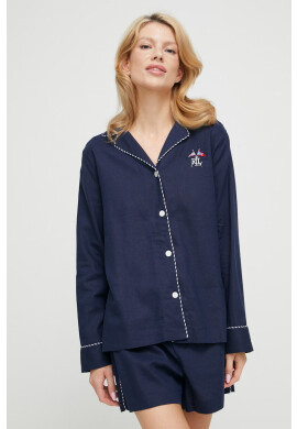Lauren Ralph Lauren Пижама дамска в тъмносиньо - Pepit.bg