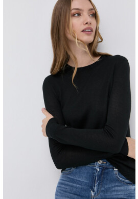 Lauren Ralph Lauren Пуловер дамски в черно от лека материя - Pepit.bg