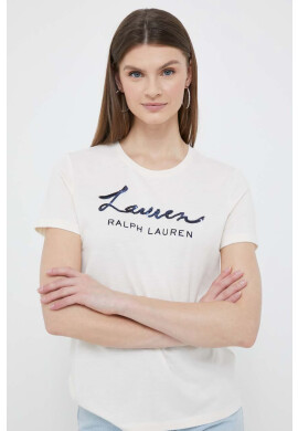 Lauren Ralph Lauren Тениска в бежово - Pepit.bg