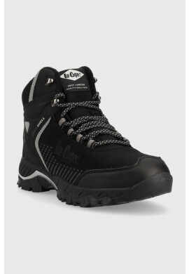 Lee Cooper Кубинки в черно с платформа с лека изолация - Pepit.bg