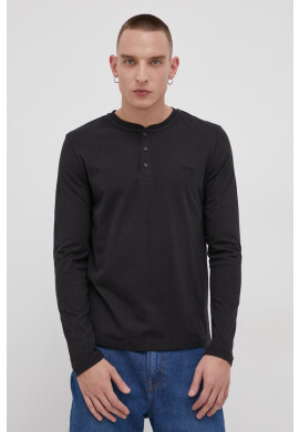Lee Cooper Памучна блуза с дълги ръкави - Pepit.bg
