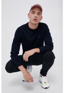 Lee Cooper Пуловер мъжки в тъмносиньо от лека материя - Pepit.bg