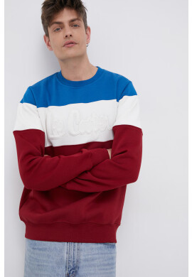 Lee Cooper Суичър мъжки в червено с апликация - Pepit.bg
