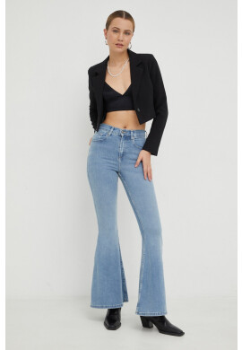 Lee Дънки Scarlett High Zip Washed Ava с висока талия - Pepit.bg