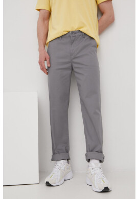 Lee Панталони Regular Chino Steel Grey в сиво с кройка тип чино - Pepit.bg