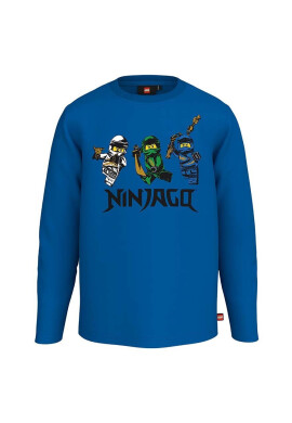 Lego Детска блуза с дълги ръкави x Ninjago в синьо с принт - Pepit.bg