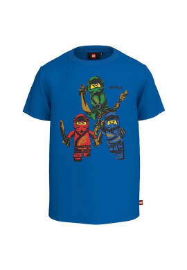 Lego Детска памучна тениска x Ninjago в синьо с принт - Pepit.bg