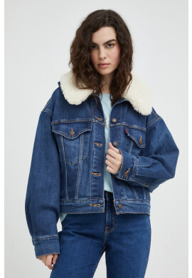 Levi's Дънково яке с вълна в тъмносиньо преходен модел - Pepit.bg