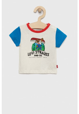 Levi's Бебешка памучна тениска - Pepit.bg