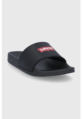 Levi's Чехли дамски в черно - Pepit.bg