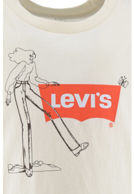 Levi's Детска памучна тениска в бежово - Pepit.bg