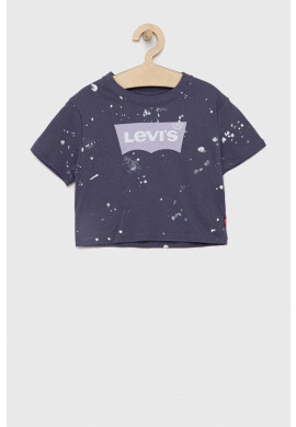 Levi's Детска памучна тениска в тъмносиньо - Pepit.bg