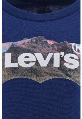 Levi's Детска памучна тениска в тъмносиньо - Pepit.bg
