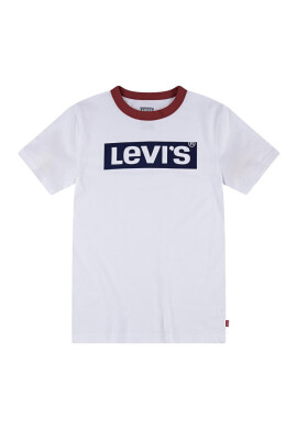 Levi's Детска памучна тениска в бяло с принт - Pepit.bg