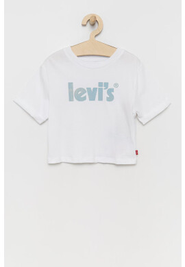 Levi's Детска памучна тениска в бяло - Pepit.bg