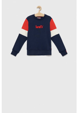 Levi's Детски суичър в тъмносиньо с десен - Pepit.bg