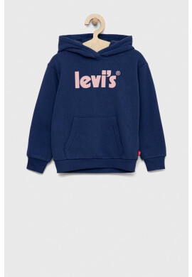 Levi's Детски суичър в тъмносиньо с качулка с принт - Pepit.bg
