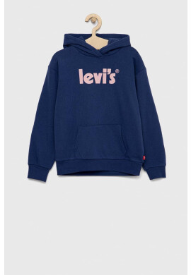 Levi's Детски суичър в тъмносиньо с качулка с принт - Pepit.bg