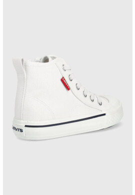 Levi's Детски високи кецове в бяло - Pepit.bg