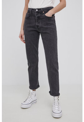 Levi's Дънки 501 Crop дамски с висока талия - Pepit.bg