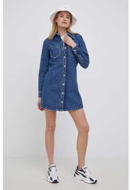 Levi's Дънкова рокля в тъмносиньо къс модел разкроен модел - Pepit.bg