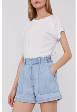 Levi's Дънкови Къс панталон дамски с изчистен дизайн с висока талия - Pepit.bg