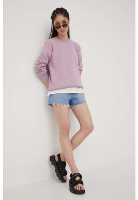 Levi's Дънкови къси панталони с изчистен дизайн с висока талия - Pepit.bg