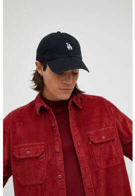 Levi's Джинсова риза мъжка в бордо със свободна кройка с класическа яка - Pepit.bg