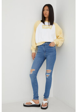 Levi's Памучен суичър в жълто с принт - Pepit.bg
