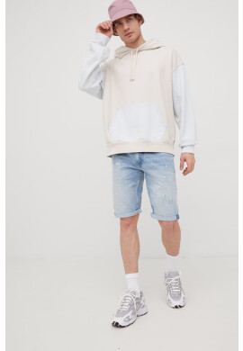 Levi's Памучен суичър Wltrd в бежово с десен - Pepit.bg